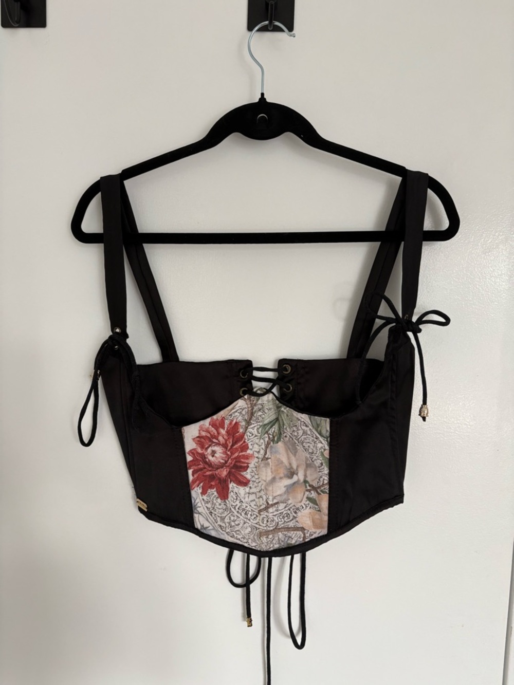 Floral Panel Bustier Corset (Fairycore / Cottagecore)